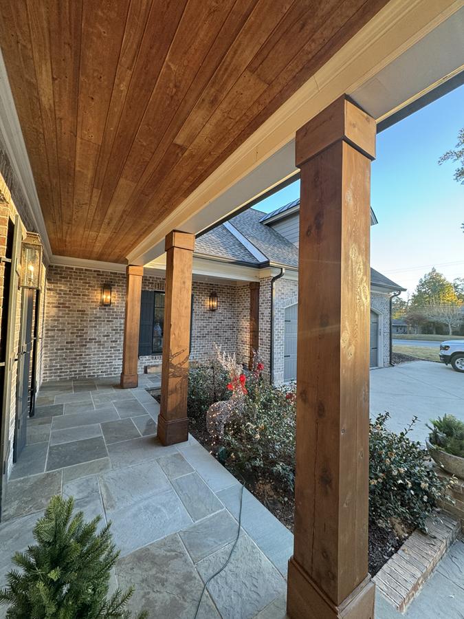 Refinished Cedar Columns in Columbia, SC Thumbnail